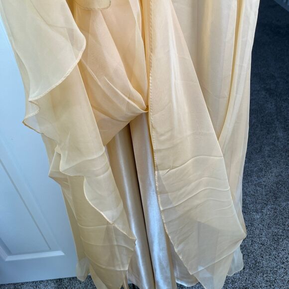 Beaded Long Sleeveless Illusion Dress by Cinderella Divine Maxi Party Dress - Picture 6 of 12